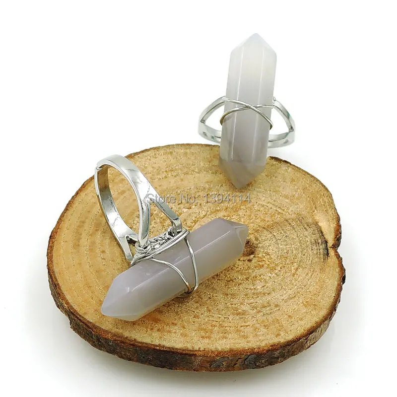 Двойное кольцо Agat e шестигранное с проволочной обмоткой золотого и серебряного