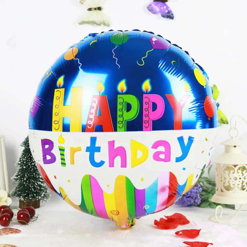 18 дюймов Globos фольгированные шары «С Днем Рождения» детский день рождения надувные игрушки баллон из Гелий воздушные шары для украшения вечеринок Поставки