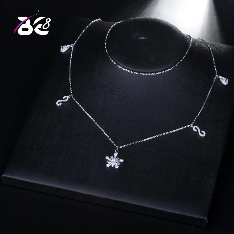 Be 8 Star Shape Long Necklace for Women Fashion Jewelry AAA Cubic Zirconia Necklaces &amp Pendants Bijoux Femme N072 | Украшения и