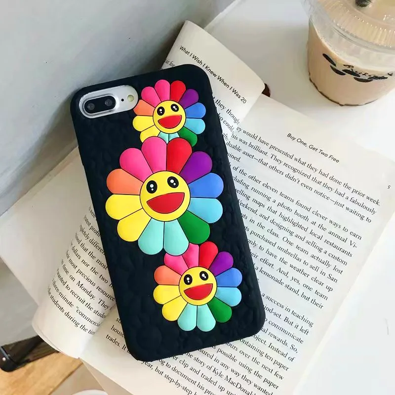 Чехол Smile цвета радуги для iphone XS XSmax чехол XR X 7 6S 6 8 Plus с подсолнечником