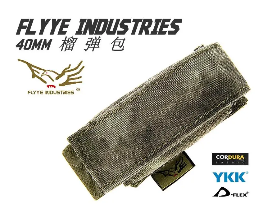 FLYYE MOLLE 40 мм чехол для гранаты сумка магазина Военный Кемпинг Туризм модульная