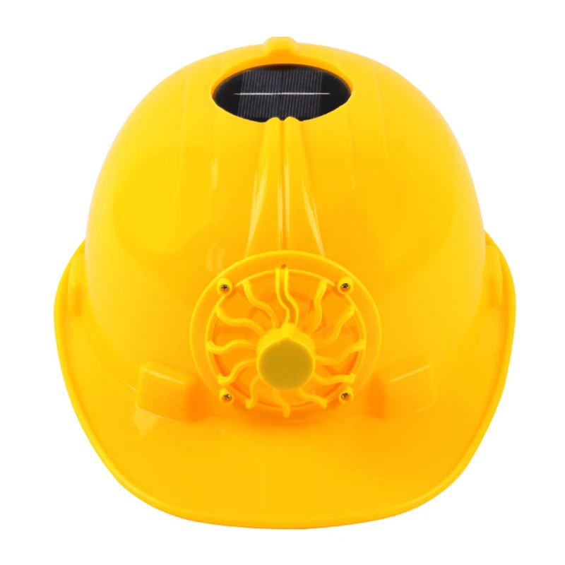 Yellow helmet Солнечный защитный шлем, летний вентилятор, кепка, для улицы, конструкция, солнцезащитный крем, охлаждающий дышащий шлем, широкая шляпа, защита от солнца, жесткая шляпа - Цвет: Yellow helmet