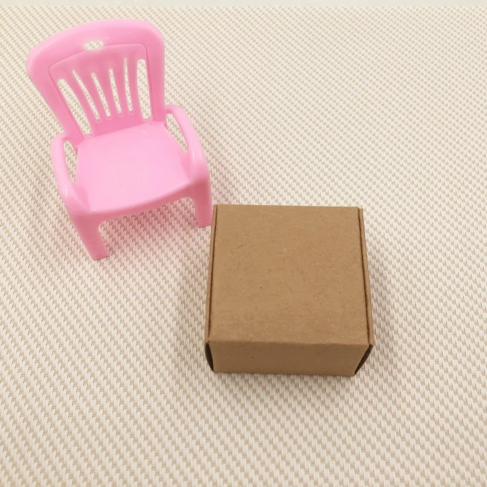 20 шт. винтажная коробка из коричневой крафт бумаги для украшений в виде самолета