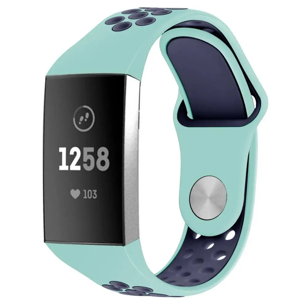 6 Силиконовый спортивный ремешок для Fitbit Charge 3 сменный ремешок браслет для Fitbit Charge 3 Correa Fitbit Watch 61003 - Цвет ремешка: 6