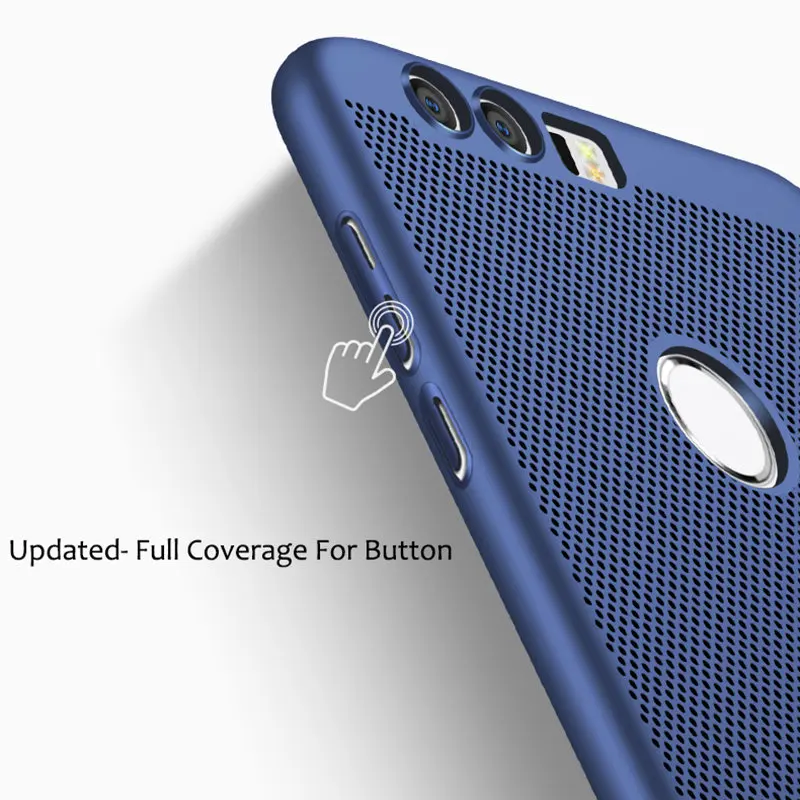 MAKAVO For Huawei P8 lite 2017 Case 360 Matte Hard Plastic Housing Slim Hollow Back Cover Honor8 Honor 8 Lite Phone Cases |
