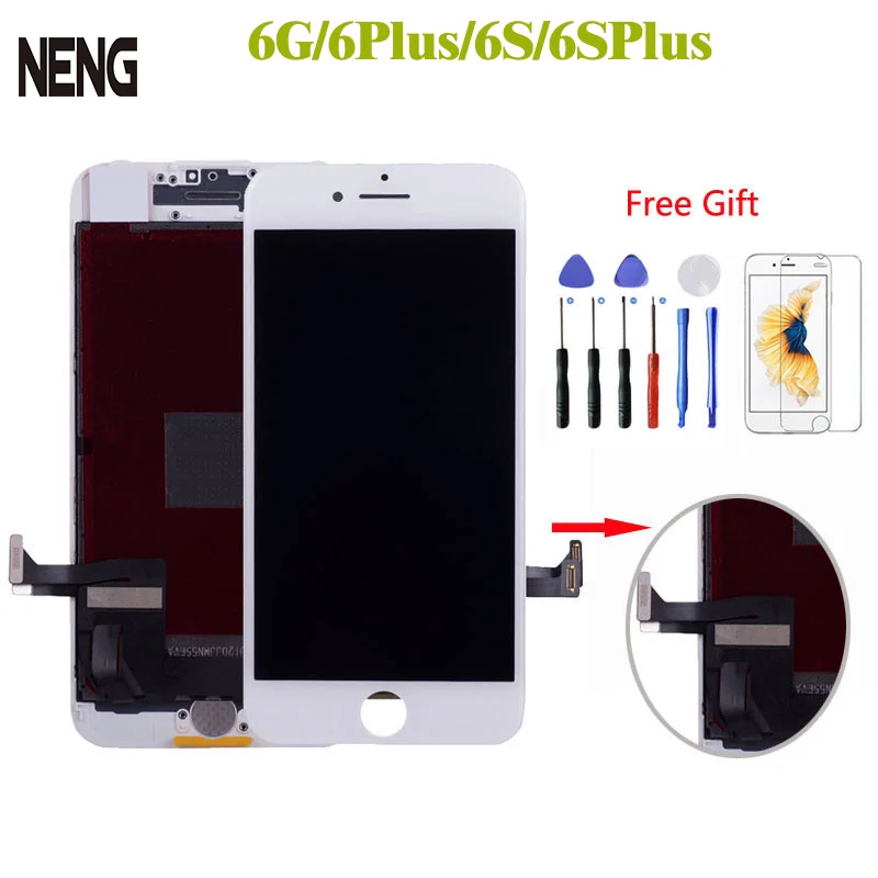 100% хорошее качество Розничная продажа ЖК дисплей для iPhone 6 6P Plus с сенсорным