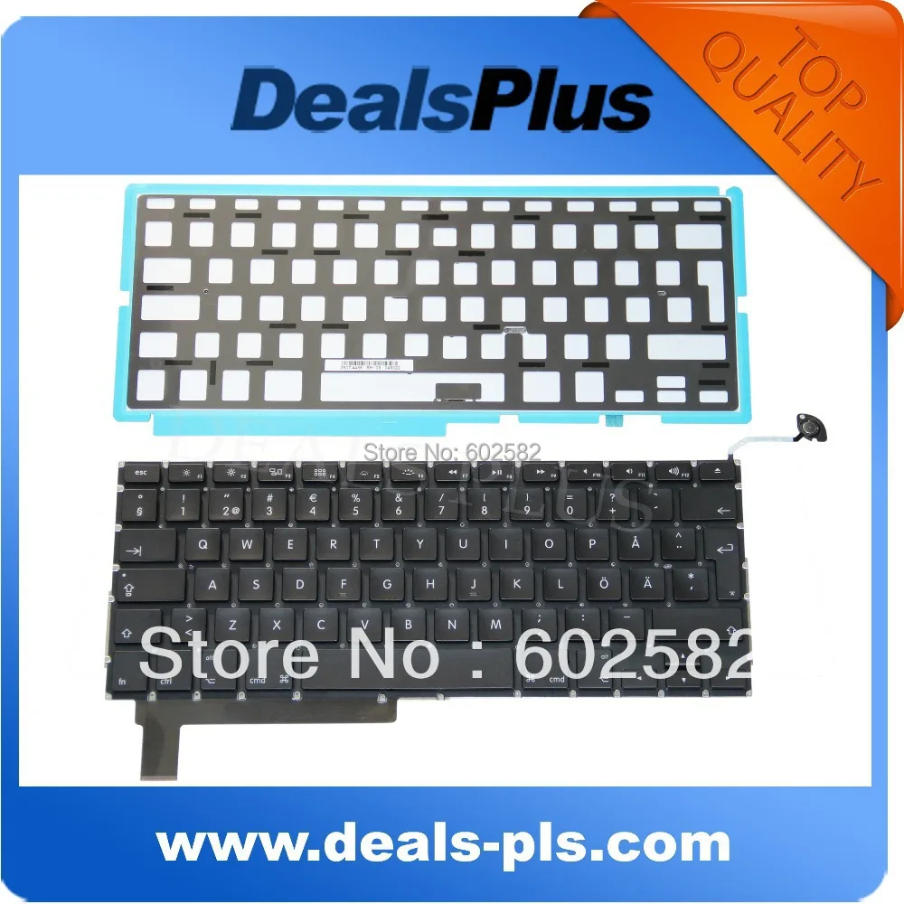 

NEW A1286 Sweden Swedish Keyboard With Backlight backlit FITS Macbook Pro A1286 2009 2010 2011 2012 Year