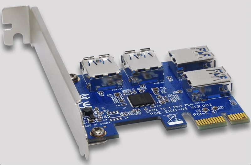 Высокоскоростной преобразователь PCI E на 4 порта USB 3 0 плата расширения адаптер PCIe