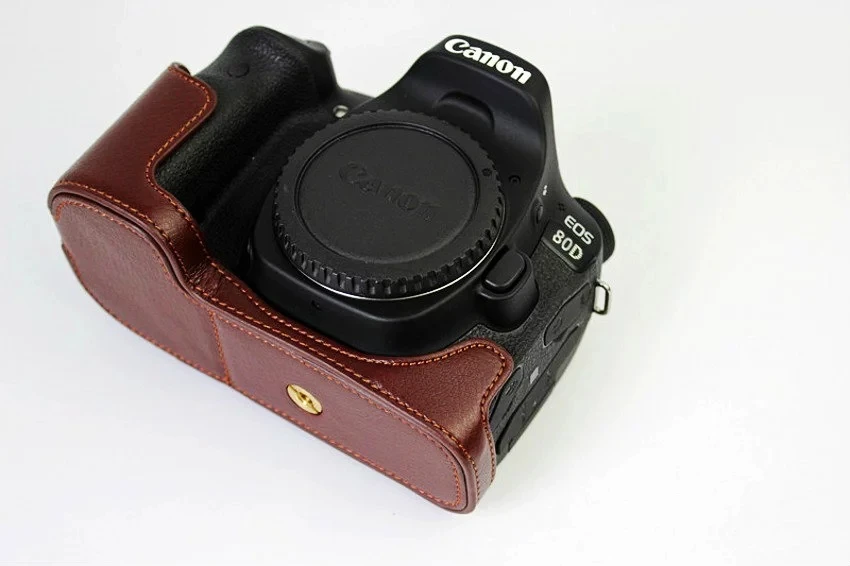 Чехол из натуральной кожи для Canon EOS 80D | Электроника