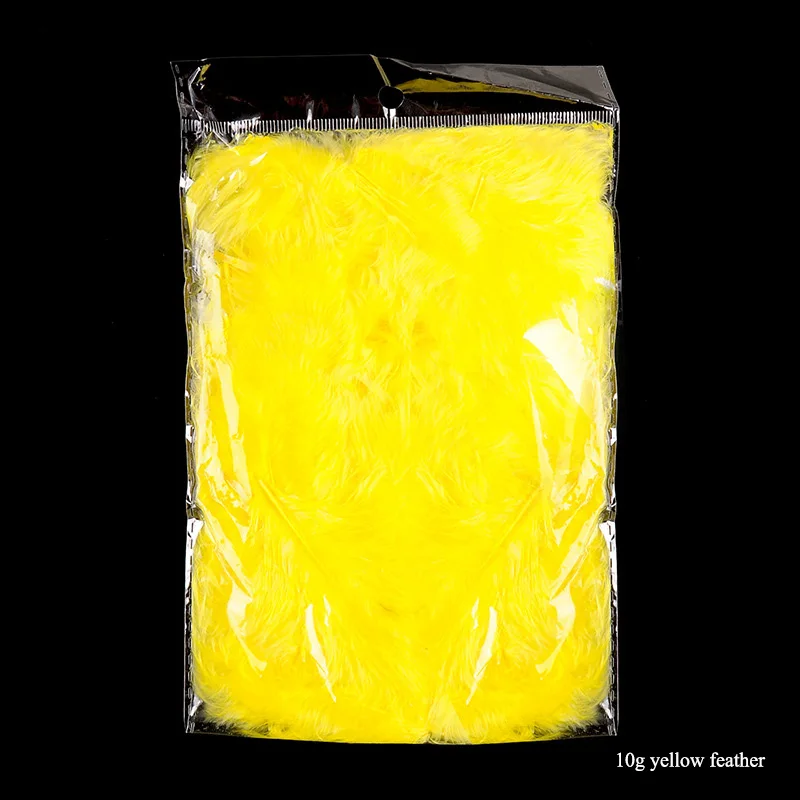 10g Yellow feather DIY Свадебные украшения для дня рождения Воздушные шары гелиевые светящиеся воздушные шары Bobo перья прозрачные воздушные шары из ПВХ вечерние украшения на Рождество - Цвет: 10g Yellow feather