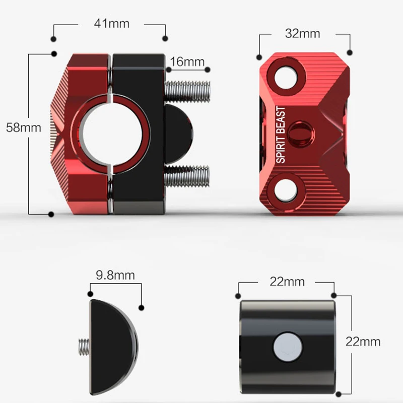 1 пара регулируемые крепления на руль мотоцикла 22 мм 28 мм|motorcycle handlebar riser 22mm|handlebar