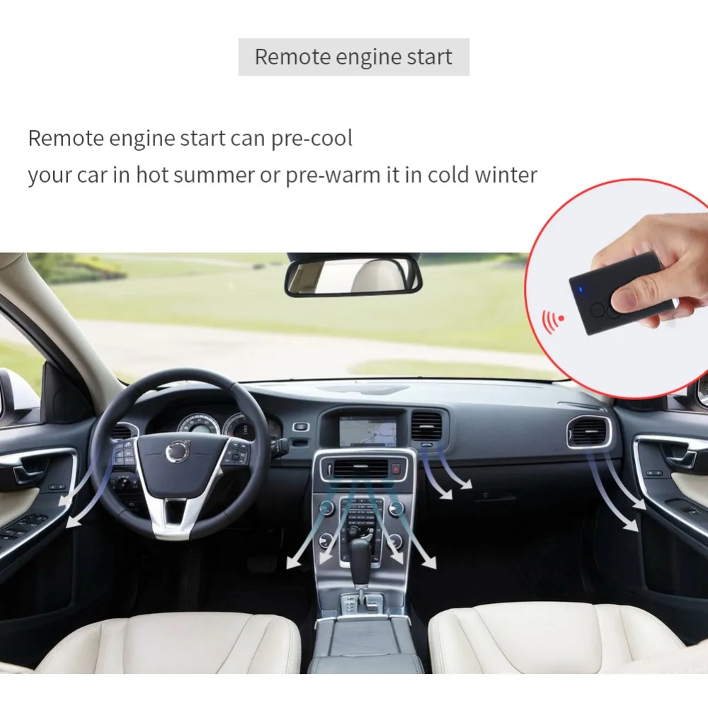 EASYGUARD компания автосигнализации система с PKE сенсорная Блокировка