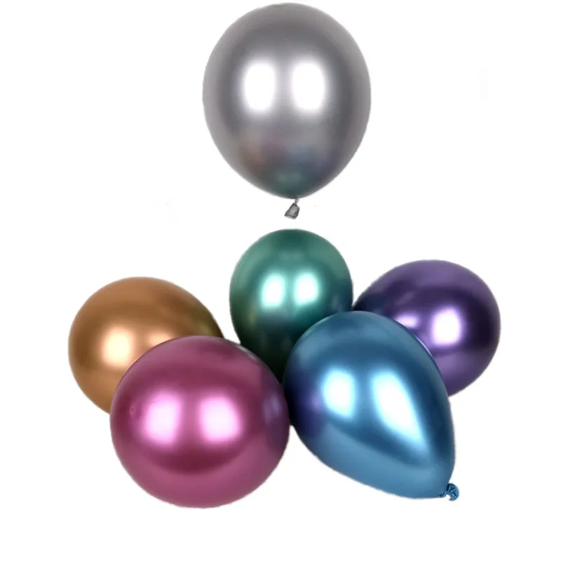 10 шт. глянцевые металлические жемчужные латексные воздушные шары плотные