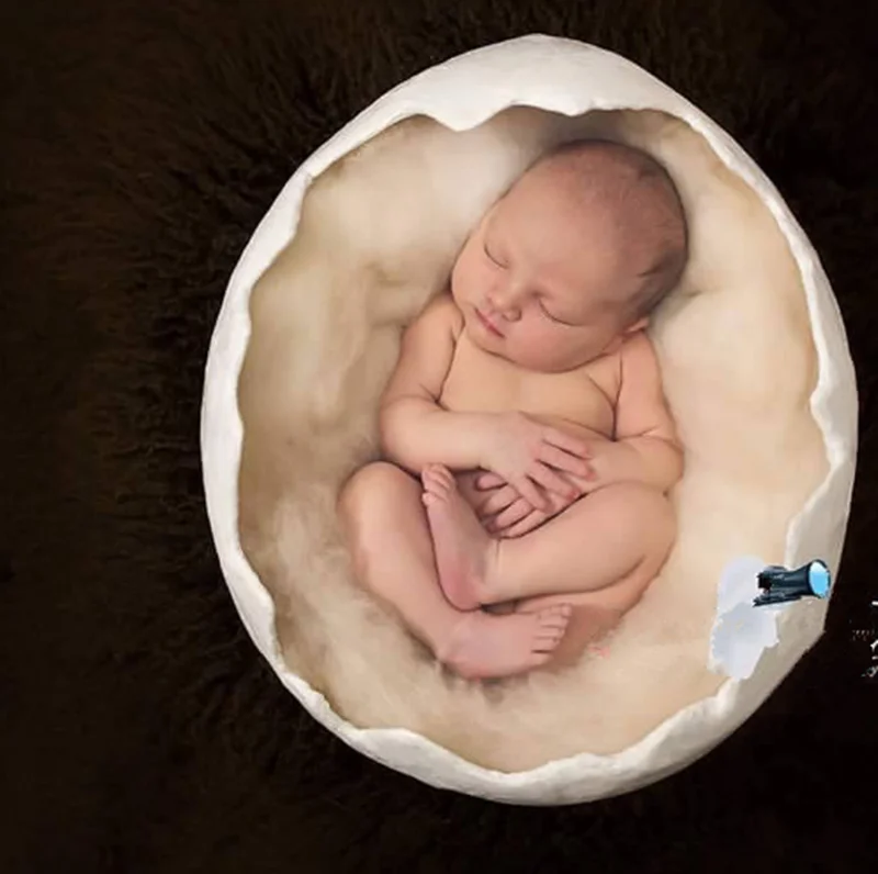 bebe newborn photography props infantile baby creativity iron eggshell Toddler Studio Shooting Photo Props