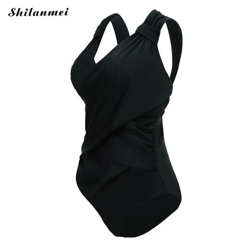 New Arrival one piece swimsuit plus size women Sexy underwire bathing suits Solid Ruffles Women's swimwear large 5XL | Спорт и