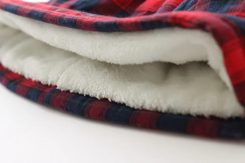 Baby girl print dresses kids winter baby dress Shear plush frocks casual plaid | Детская одежда и обувь