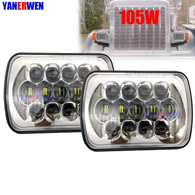 Светодиодные фары дальнего и ближнего света для Jeep Wrangler YJ Cherokee XJ H6054 H5054 H6054LL 69822 6052