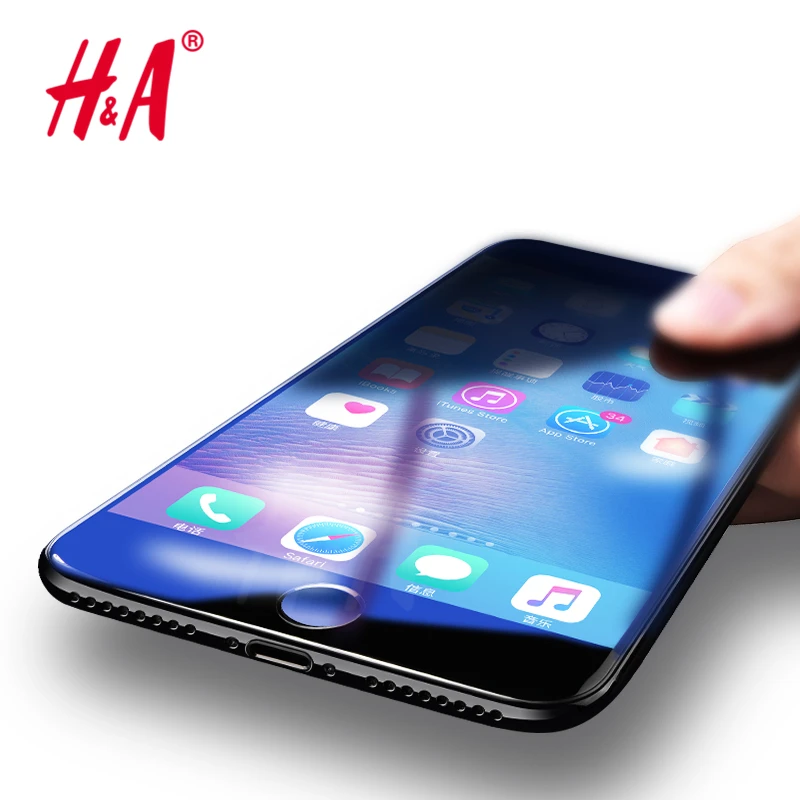 Изогнутое закаленное стекло H& A 4D 0,29 мм для iPhone 8, 8 Plus, 7, 7 Plus, полное покрытие, Защитная пленка для экрана для iPhone 6, 6 S, 7 Plus, стекло