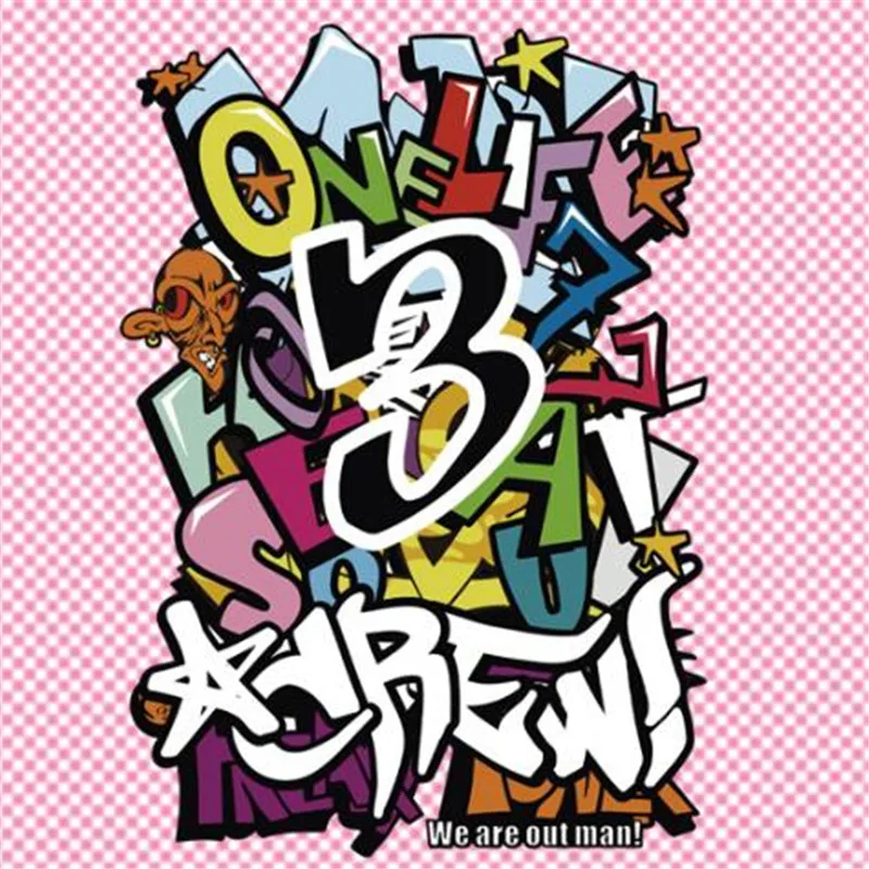 Футболка печать теплообмена 25 см черепа письма ПВХ патч для одежды гладить на