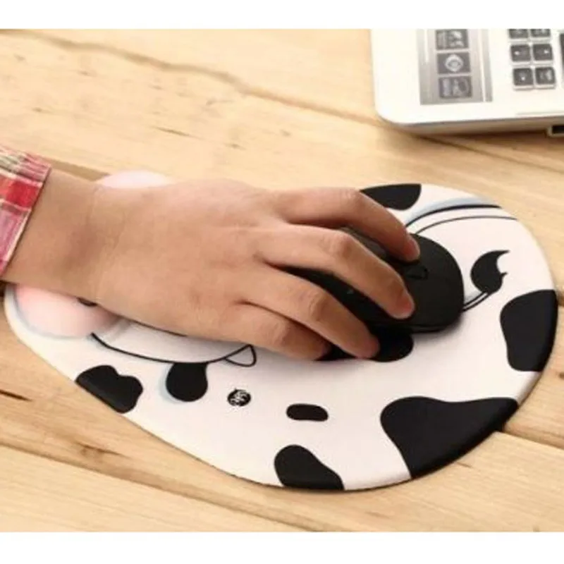 

Lovely Animal Mousepad Skid Resistance Memory Foam Comfort Wrist Rest Support Mouse Pad Mice Pad Squirrel/ Blue Cat/ Cow/ Cat