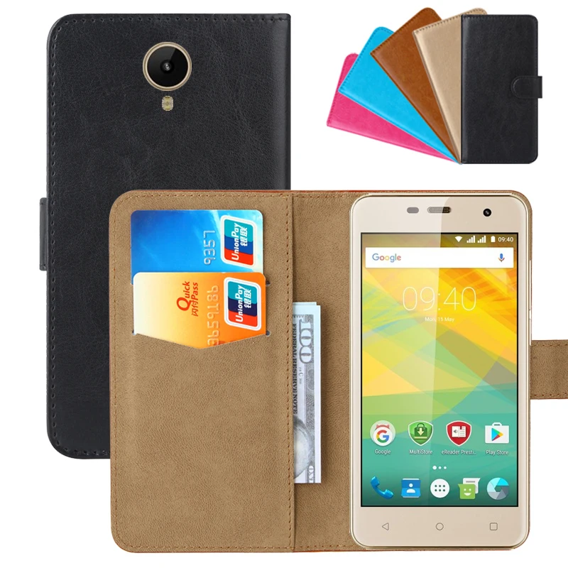 Роскошный чехол бумажник для Prestigio Muze G3 LTE откидной Чехол из искусственной кожи в
