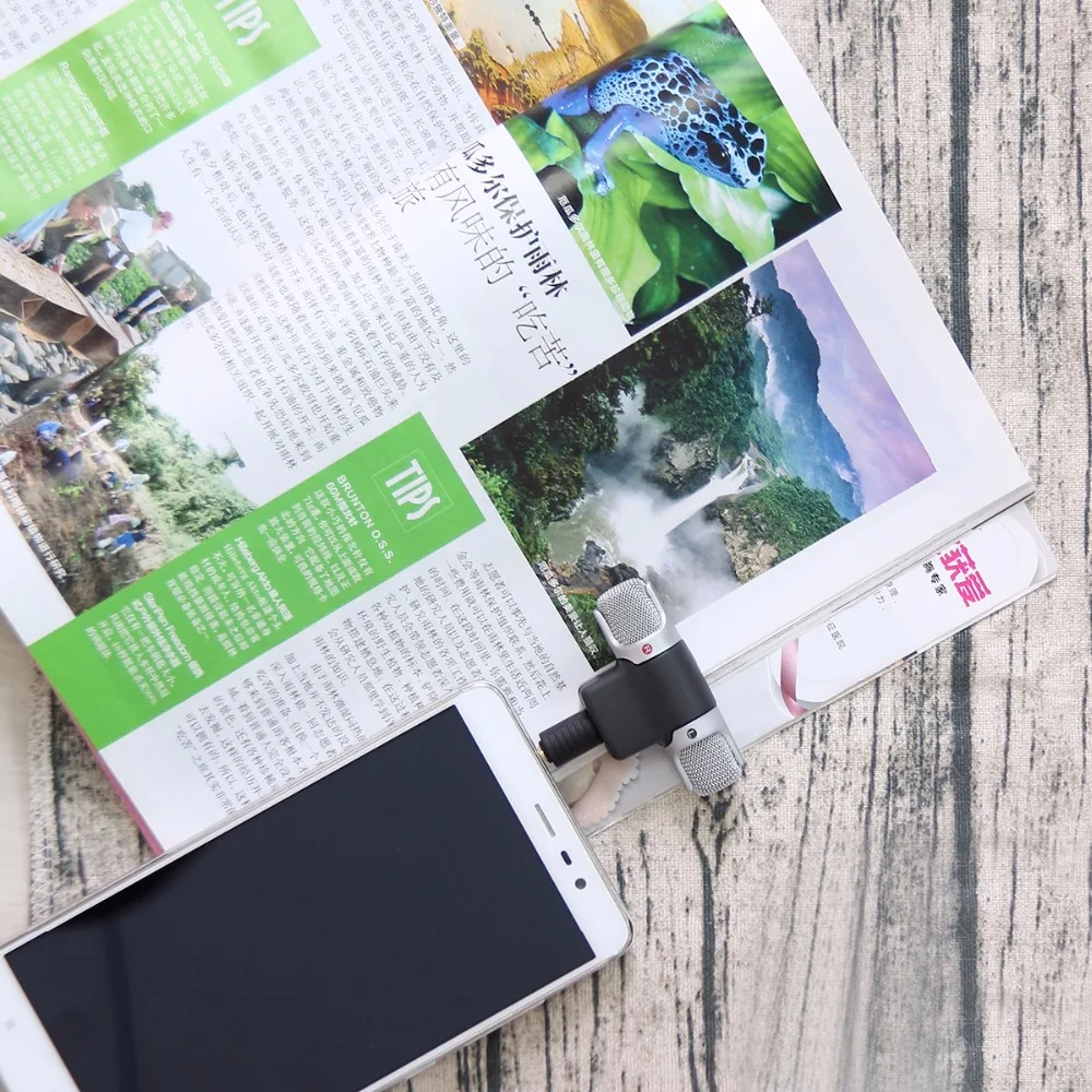 Портативный мини портативный цифровой стереомикрофон FORNORM с разъемом 3 5 мм для