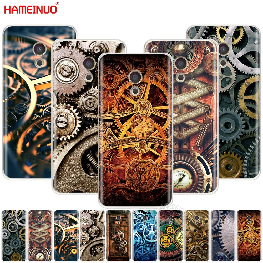 HAMEINUO механические шестерни стимпанк чехол для Meizu M6 M5 M5S M2 M3 M3S MX4 MX5 MX6 PRO 6 5 U10 U20 note