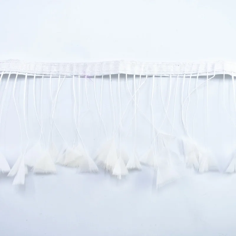 White 2 м/лот, гусиные перья, отделка, натуральные перья, для поделок, белые перья фазана, для изготовления украшений, одежда с боа, Плюмы - Цвет: White