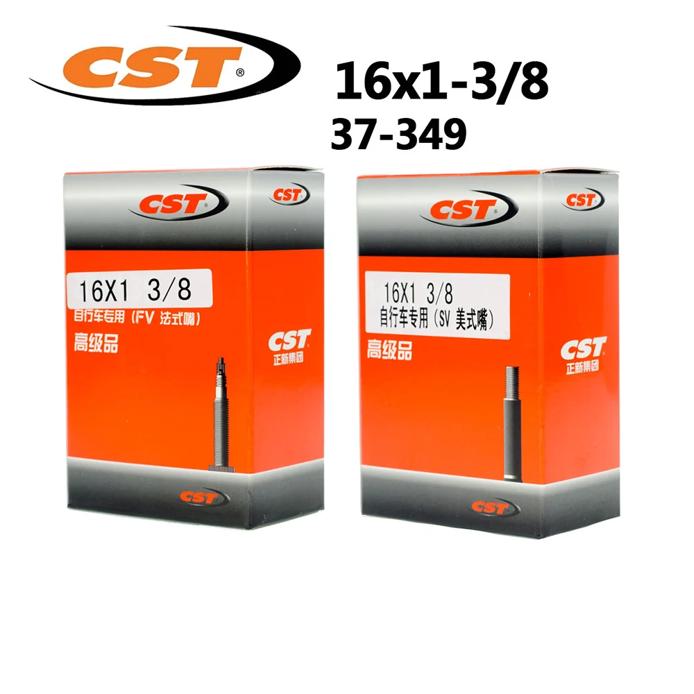 CST Bike Tubes 16" 1 3/8 37 349 Schrader Presta Valve for Brompton 3sixty Pikes Trifold Folding Bike Tube Bicycle Parts