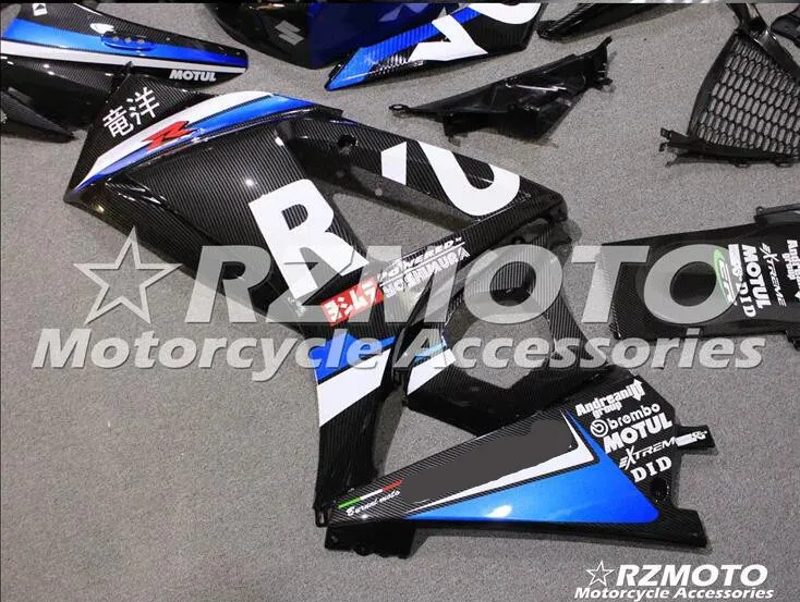 Карбоновые лакированные мотоциклетные Обтекатели для SUZUKI GSXR1000 K7 07 08 ACE комплекты