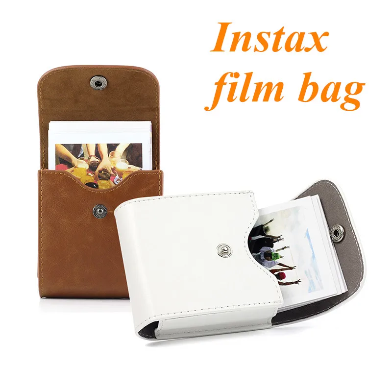 Fujifilm Instax-Mini película impermeable de cuero PU, bolsa de almacenamiento de fotos, funda de bolsillo para cámara fuji Square SQ20 SQ10 SQ6 SP-3
