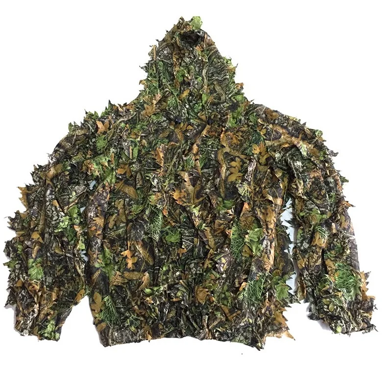 CS 3D лист Yowie Снайпер Ghillie костюм + джунгли Кепка камуфляжные перчатки легкая