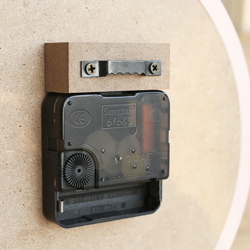 Miz Home White Creative Rabbit Ear Wooden Wall Quartz Watch Desktop Clock Art Decor stickers wall Watches for Girl Women|desktop watch|wooden desktop