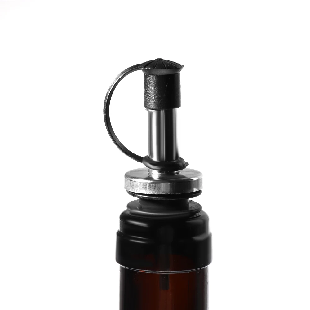2 шт. нержавеющая сталь черная винная пробка оливковый дозатор бутылка с