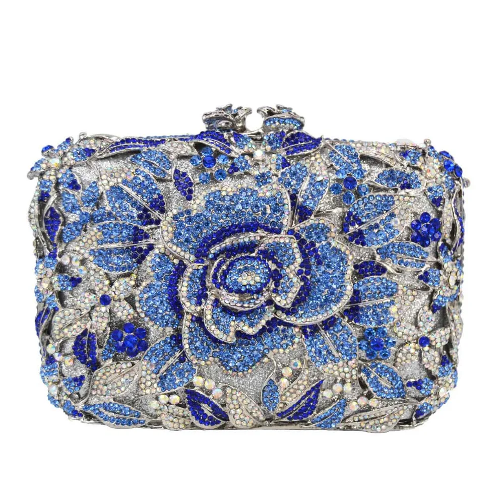 Роскошная дизайнерская вечерняя Женская сумочка с цветами и розовыми