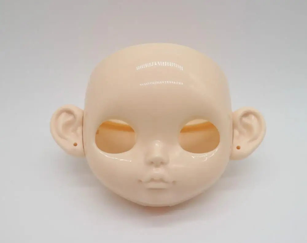 face2 and human ear Без глаз чипсы сустава Обнаженная Блит кукла лицо хранится - Цвет: face2 and human ear