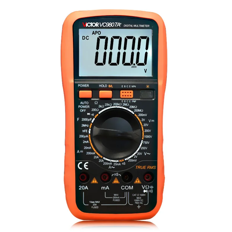 Виктори VC9807A + 4 полувысокой точности дисплей Цифровой мультиметр Емкость