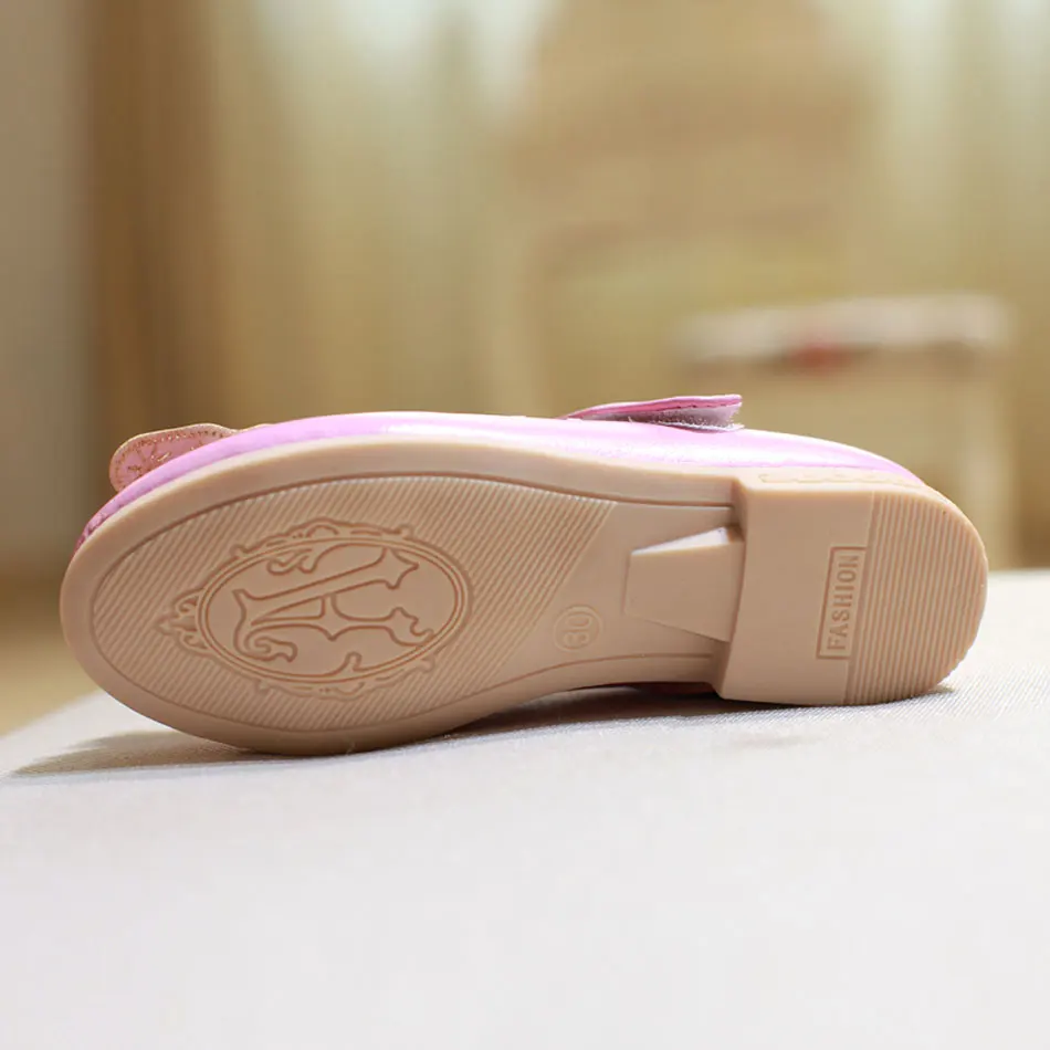 Детская обувь MSMAX из искусственной кожи с бантом бабочкой на липучках для девочек