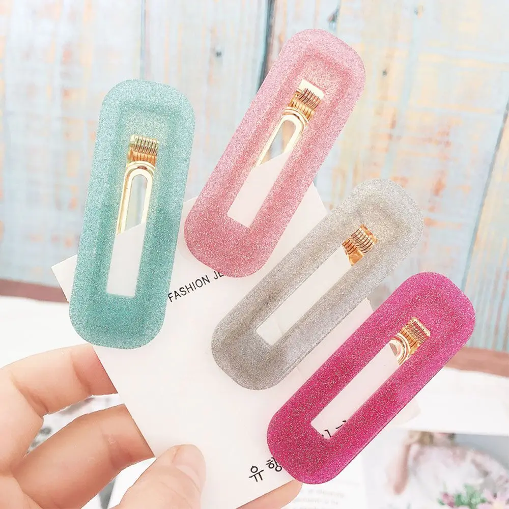 

Женские пластиковые заколки ручной работы в Корейском стиле, женские милые заколки для волос, аксессуары для укладки волос