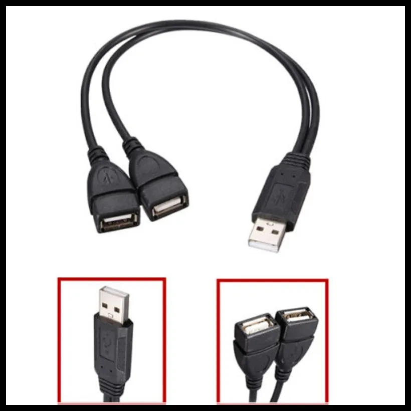 USB 2 0 и 1 Папа Женский y адаптер для передачи данных двойной разветвитель