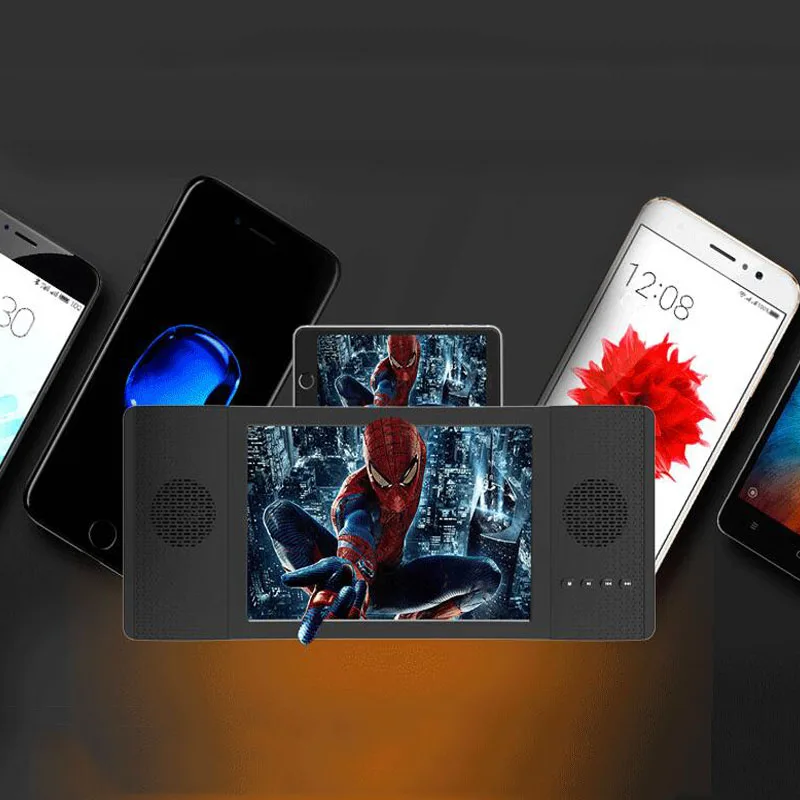 Bluetooth аудио 3D лупа USB Прямая зарядка УФ Защита 3D мобильный увеличитель для экрана телефона Смарт совместимая Мобильная Лупа
