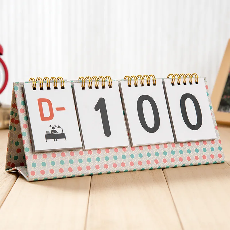 2018 Настольный календарь на заказ Корейская версия обратного отсчета Творческий