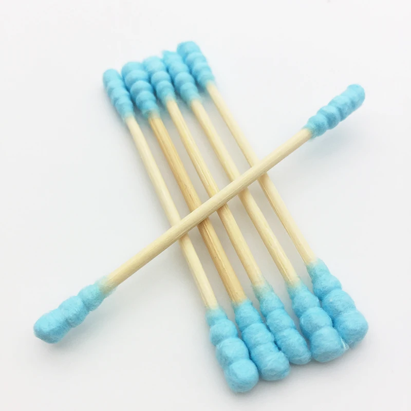 100Pcs/ Pack Double Head Cotton Swab Women Make up Cotton Buds Tip For Medical Wood Sticks Nose Ears Cleaning Health Care Tools