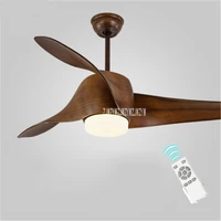 ceiling fan variable frequency led light 52 inch european living room fan lamp 3 leaves 5 stalls remote control 110 240v 15 75w