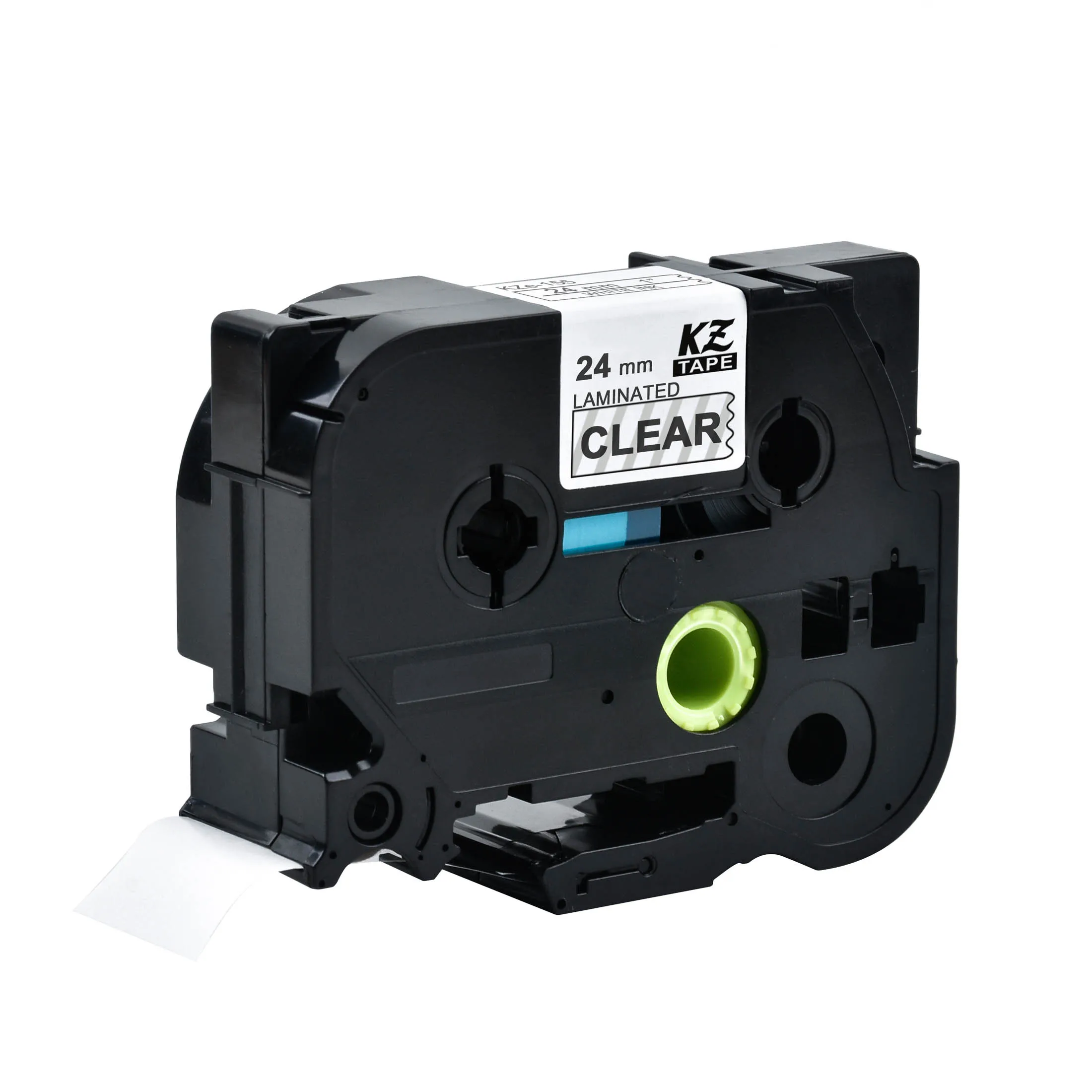 CIDY TZ251 TZ 251 TZe251 TZe 251 ламинированная клейкая tz-251 tze-251 этикетки лента P Touch черный на белом Совместимость для Brother - Цвет: white on clear