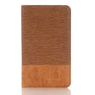 light brown Модный джинсовый кошелек кожаный чехол для samsung Galaxy Tab A A6 7 SM-280 SM-T285 Чехол 7 ''планшет с отделением для карт - Цвет: light brown