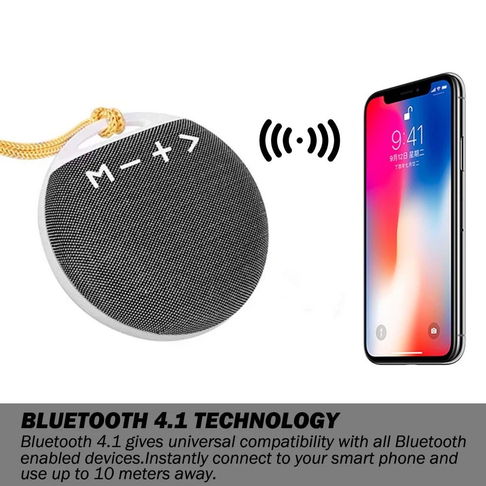 Мини портативный беспроводной динамик Ralyin с Bluetooth настоящий bluetooth 3D супер бас