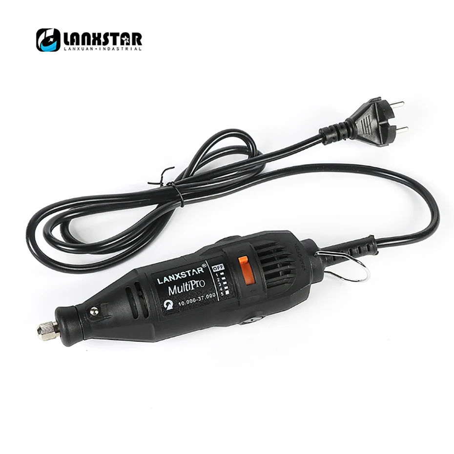 Lanxstar Dremel электроинструменты, электрическая мини дрель, полировальная машина, вращающийся инструмент с переменной скоростью с 106, аксессуары для электроинструмента