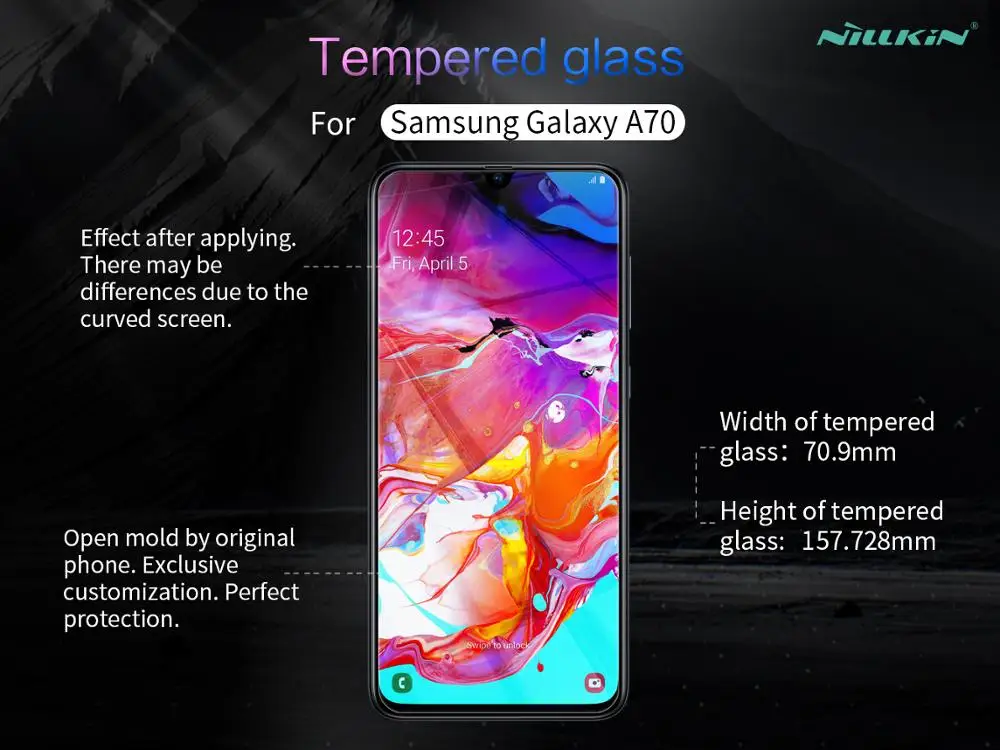 Закаленное стекло Nillkin пленка для samsung Galaxy A70 Amazing H+ Pro H Nano анти-взрыв 9H жесткий защитный экран протектор