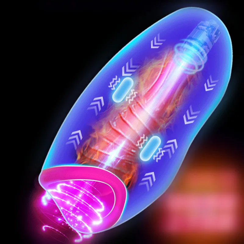 Мужская мастурбация чашка умный автоматический самолет 10 вибраций нагрев 5